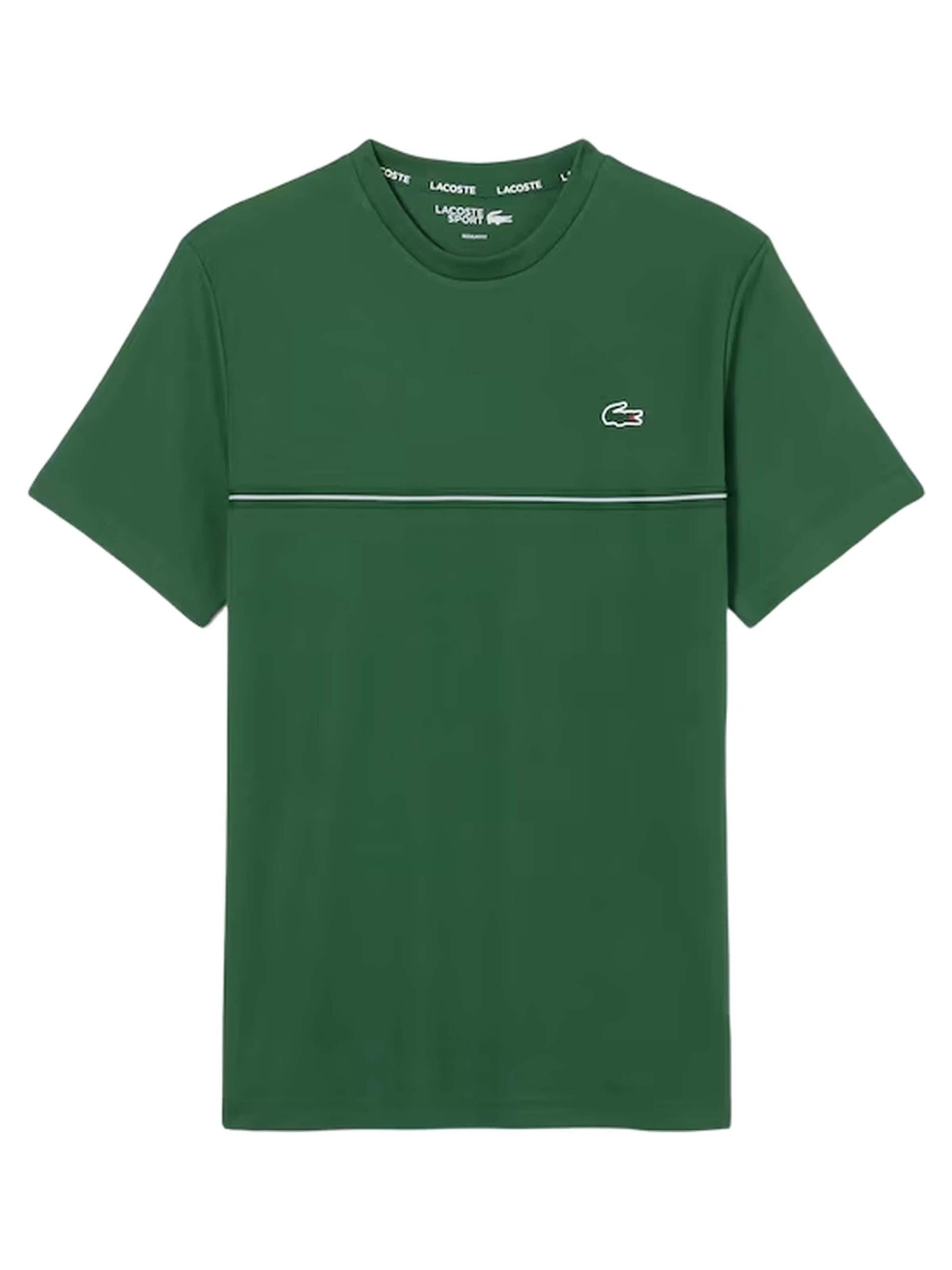 LACOSTE - Camiseta en verde: frente