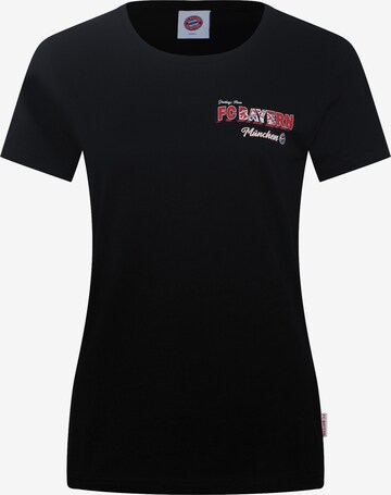 FC BAYERN MÜNCHEN Shirt 'Mia san mia' in Black: front