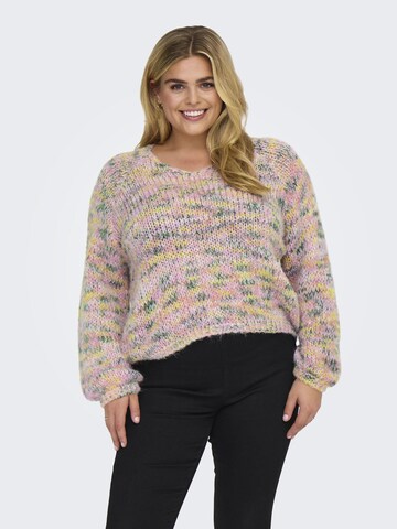 ONLY Carmakoma Pullover 'CARRAYNA' i blandingsfarvet: forside