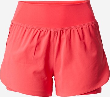 UNDER ARMOUR Loosefit Sportbroek 'Flex Woven' in Roze: voorkant