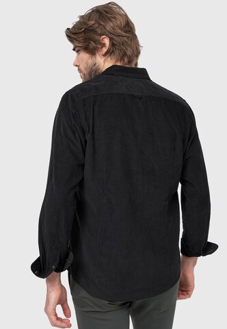 INDICODE JEANS Regular fit Overhemd 'Ryan' in Zwart