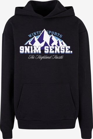 9N1M SENSE Sweatshirt 'Highland Hustle' in Black: front