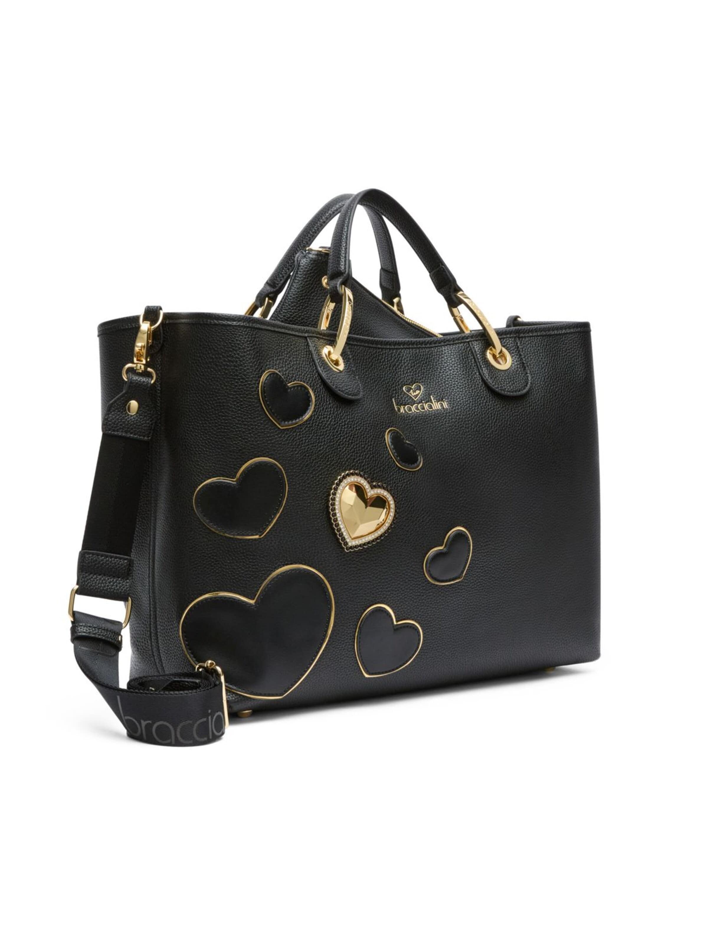 Borsa a mano 'Beth Patch' di Braccialini in nero