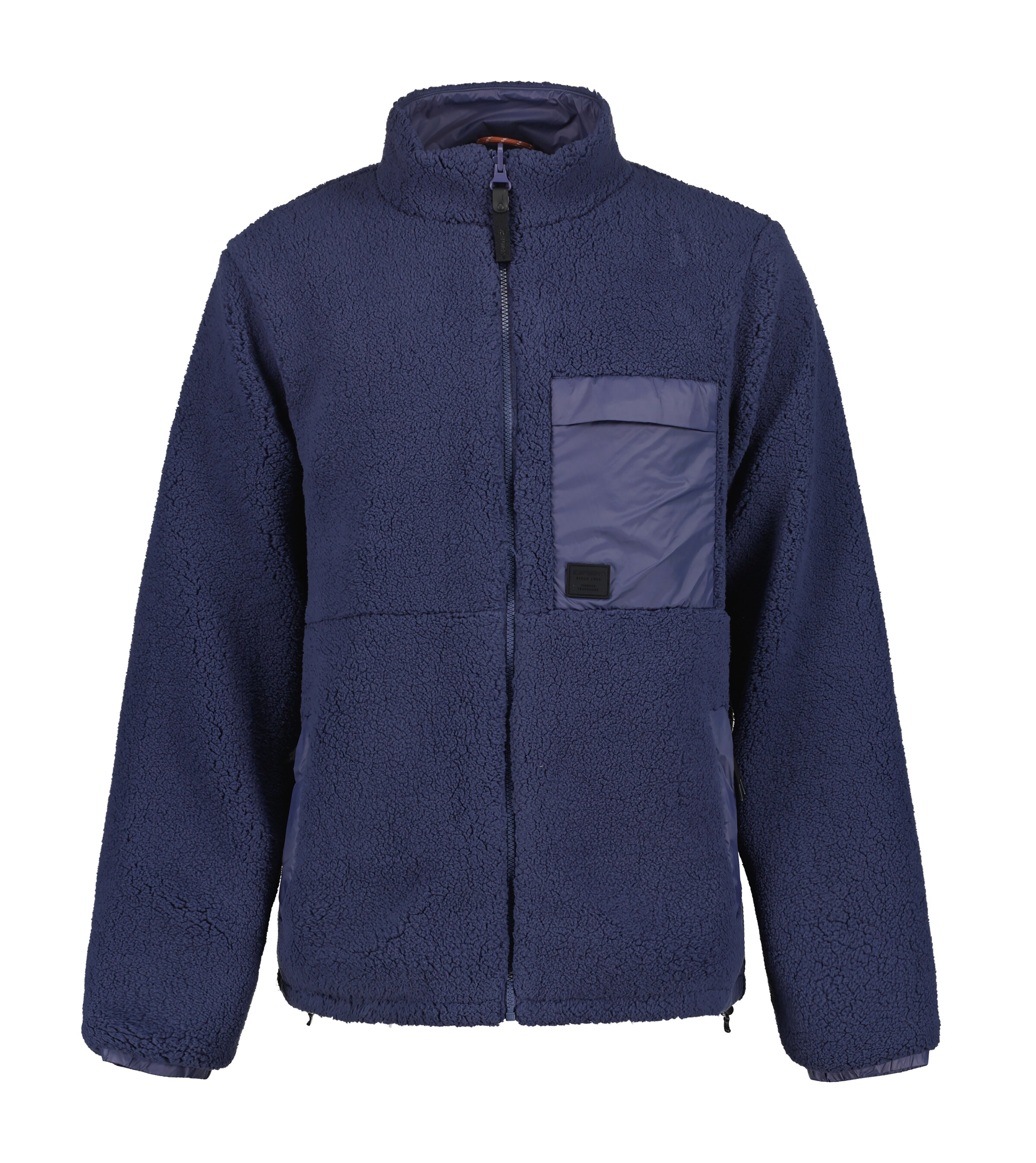 ICEPEAK Athletic Fleece Jacket in Blue: front
