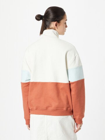 LEVI'S ® - Sweatshirt 'Graphic Rue 1/4 Zip Crew' em bege