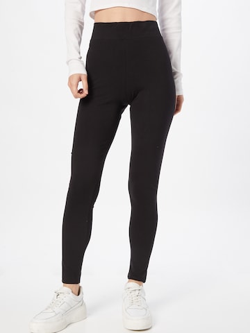 Monki Skinny Leggings in Zwart: voorkant