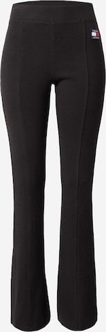 Tommy Jeans Flared Leggings in Schwarz: predná strana