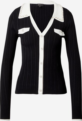River Island Knit Cardigan in Black: front