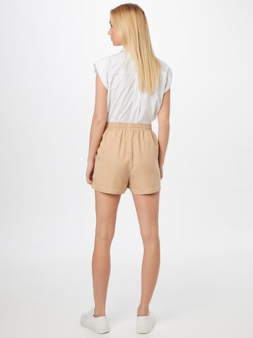 VILA Regular Trousers in Beige