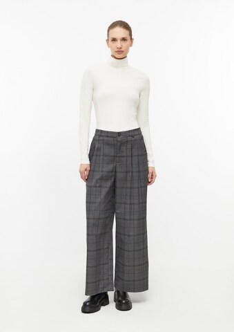 Wide Leg Pantalon à pince s.Oliver en gris : devant