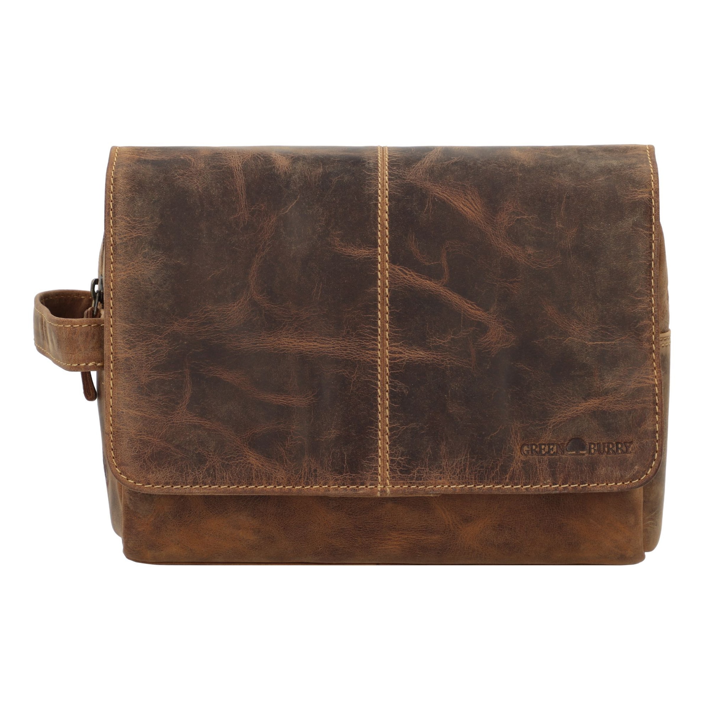 GREENBURRY Toiletry bag in Brown: front