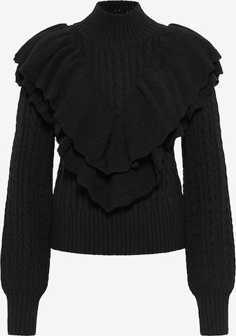 faina - Pullover 'Tylin' em preto: frente