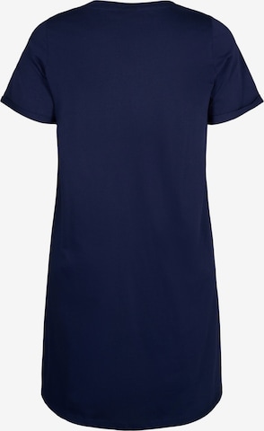 Chemise de nuit 'MALLY' Zizzi en bleu