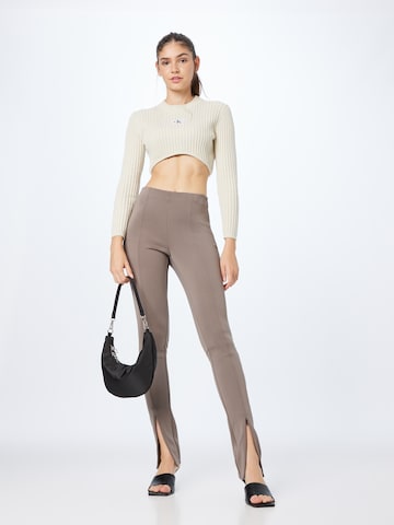 Calvin Klein Skinny Leggings in Brown