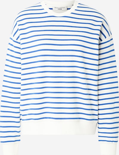 Marc O'Polo DENIM Sweater majica u plava / bijela, Pregled proizvoda