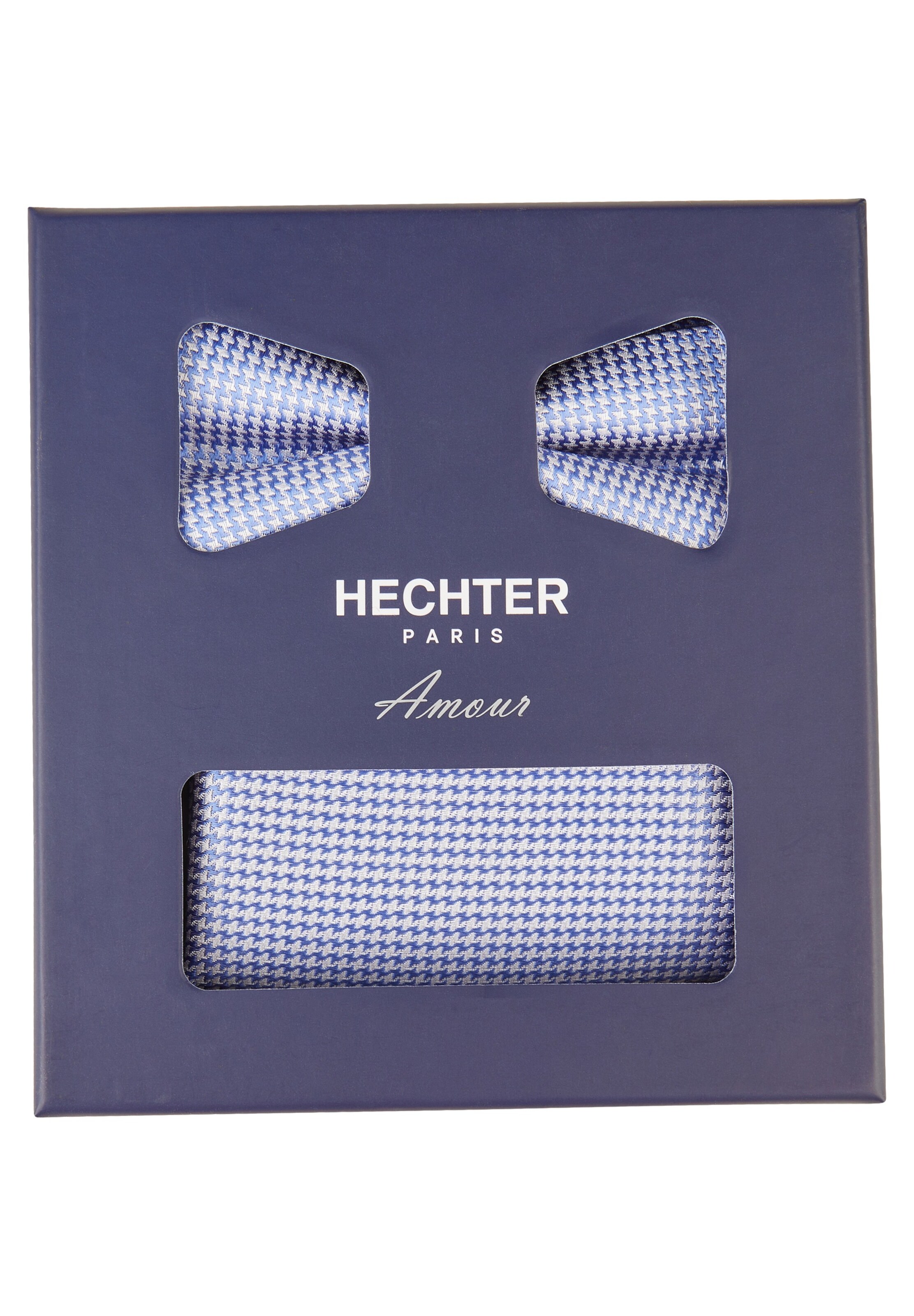 HECHTER PARIS Fliege & Einstecktuch in Blau