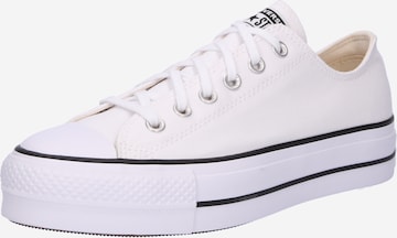 CONVERSE - Sapatilhas baixas 'Chuck Taylor All Star Lift' em branco: frente