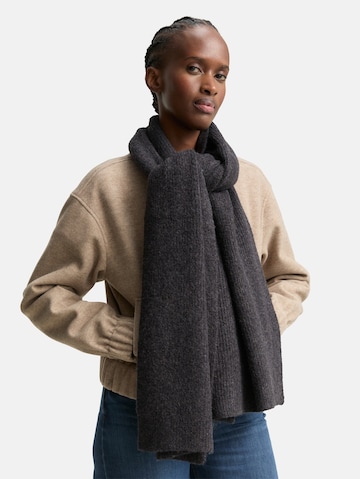 TOM TAILOR DENIM Sjaal in Grijs: voorkant