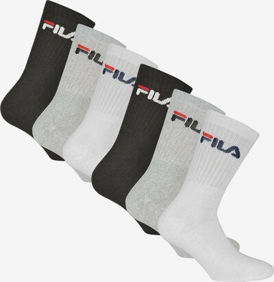 FILA Sokken in de kleur Grijs / Zwart / Wit, Productweergave