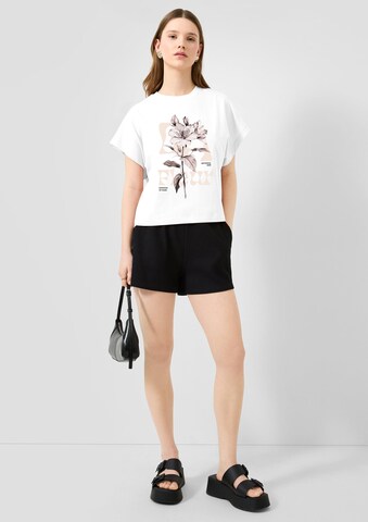 QS T-Shirt in Weiß