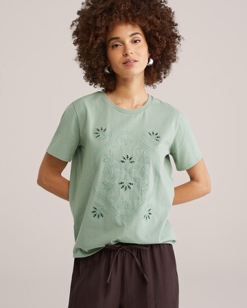 WE Fashion T-Shirt in Grün: Vorderseite