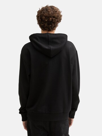 TOM TAILOR DENIM Sweatshirt in Zwart