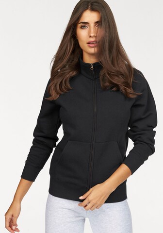 FRUIT OF THE LOOM Sweatshirt in Schwarz: Vorderseite
