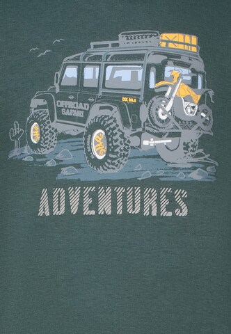 SALT AND PEPPER Sweatshirt 'Adventures' in Green