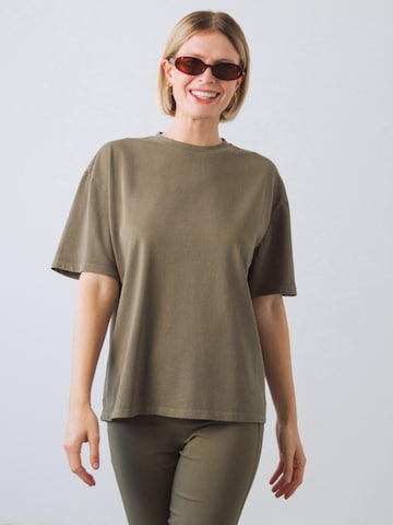 Maglietta 'OG Shirt Women' di Honest Basics in verde: frontale