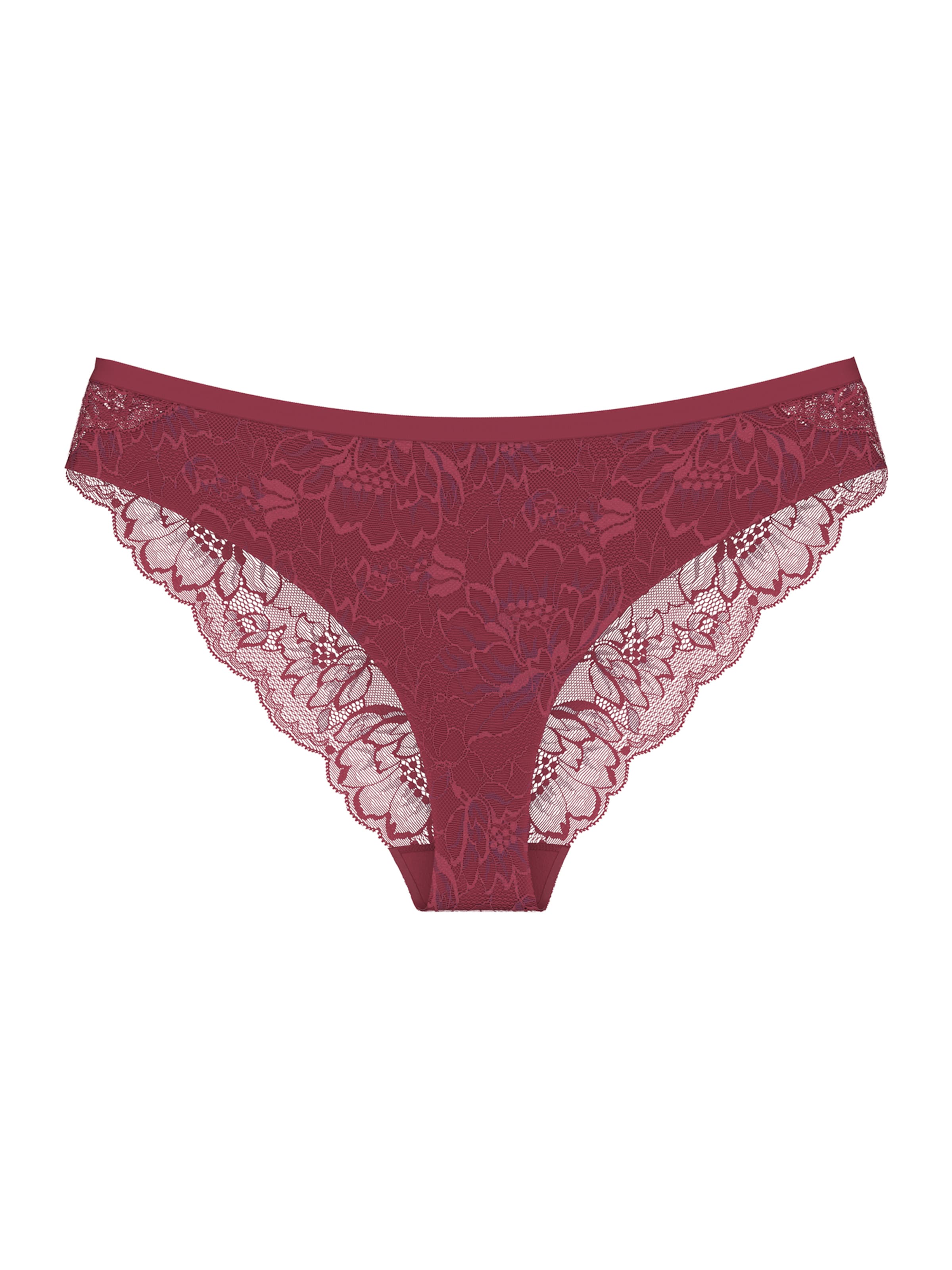 Slip ' Red Label Amourette Charm ' TRIUMPH en rouge : devant