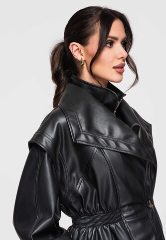 Ombre Jacke in Schwarz