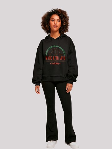F4NT4STIC Sweatshirt 'Christmas Gingerbread Bakery Collegiate' in Black