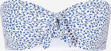 ONLY Bandeau Bikini Top 'ELLA' in Blue: front