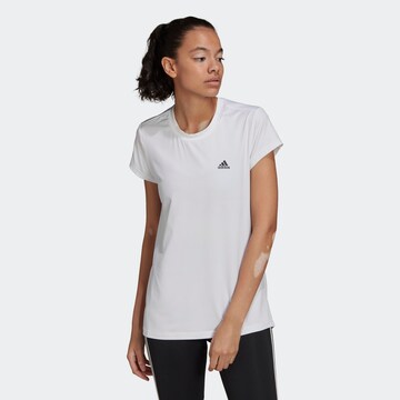 ADIDAS SPORTSWEAR Performance Shirt 'Designed To Move Colorblock ' in White: front
