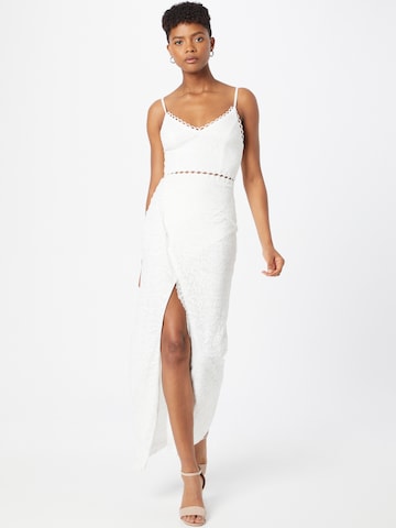 Skirt & Stiletto Evening Dress 'Faye' in White