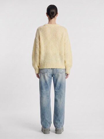 americandreams Oversized Sweater 'Leonnie' in Yellow