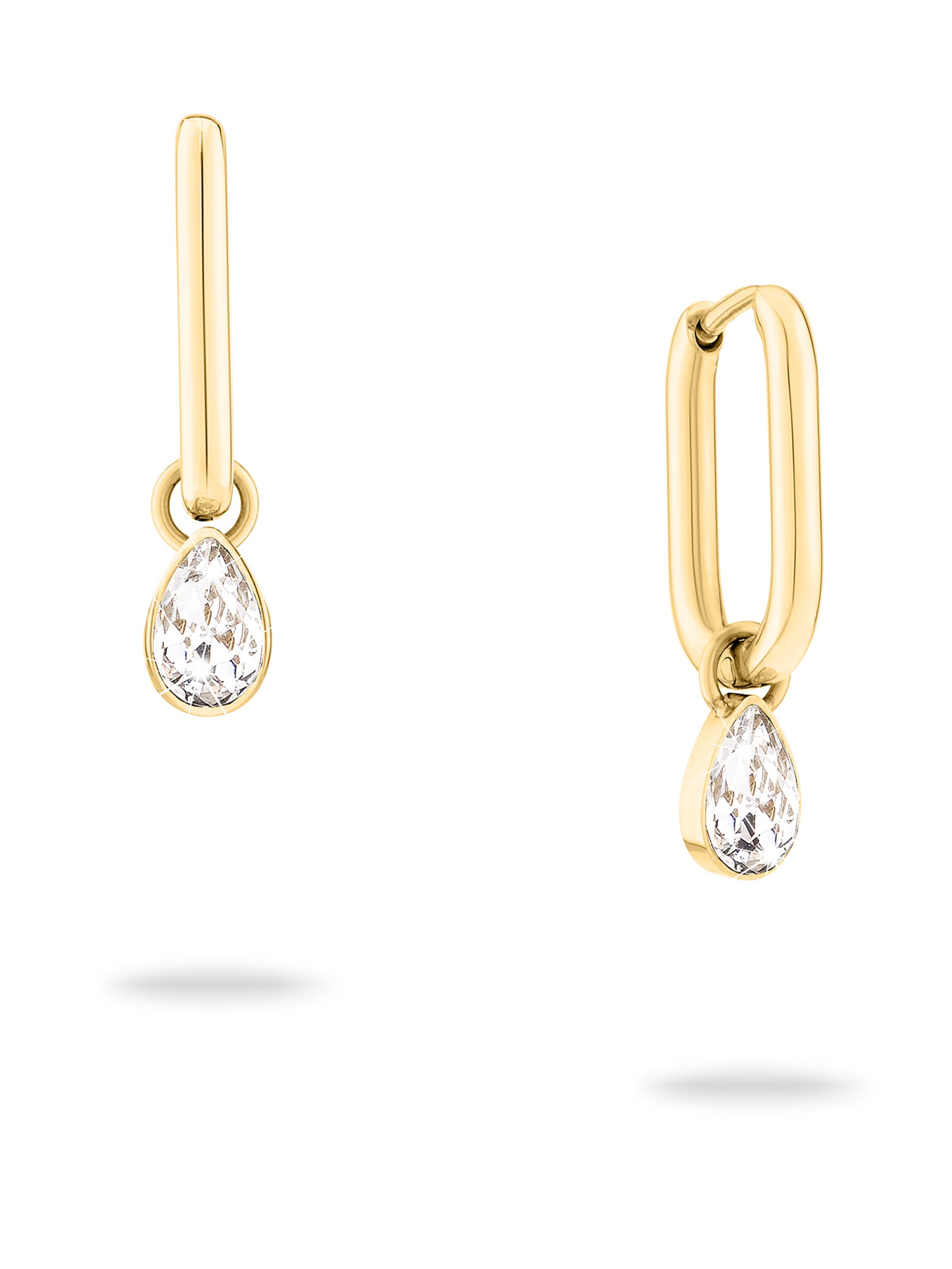 Echtzeit Earrings in Gold: front