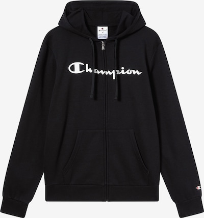 Džemperis iš Champion Authentic Athletic Apparel, spalva – juoda / balta, Prekių apžvalga