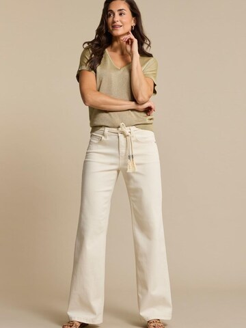 Red Button Regular Jeans 'RB colette belt L33' in Beige