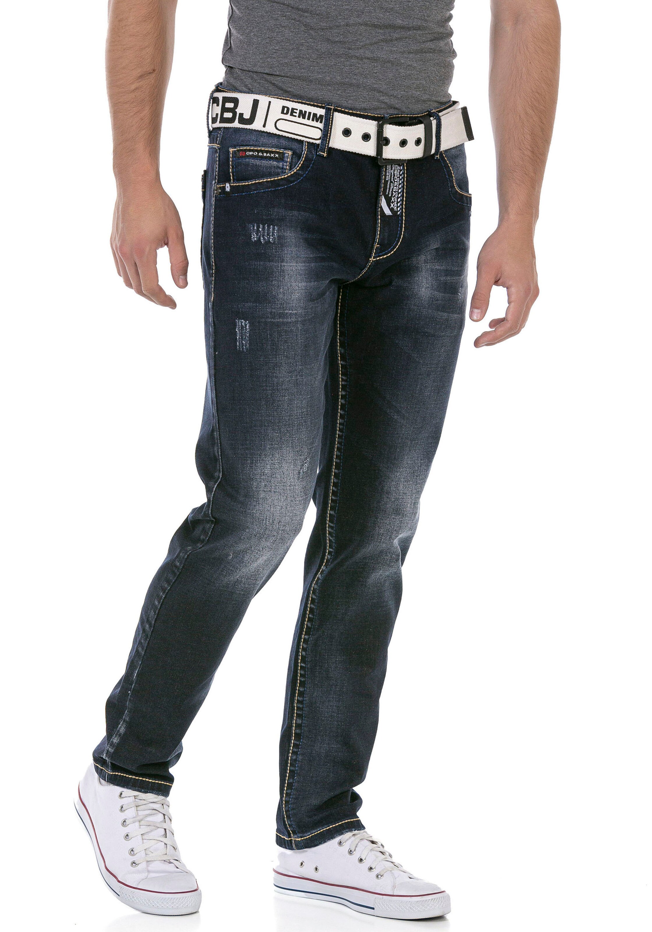 CIPO & BAXX Regular Jeans in Grey