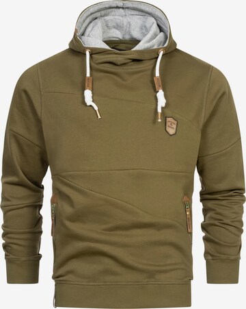 INDICODE Sweatshirt in Green: front