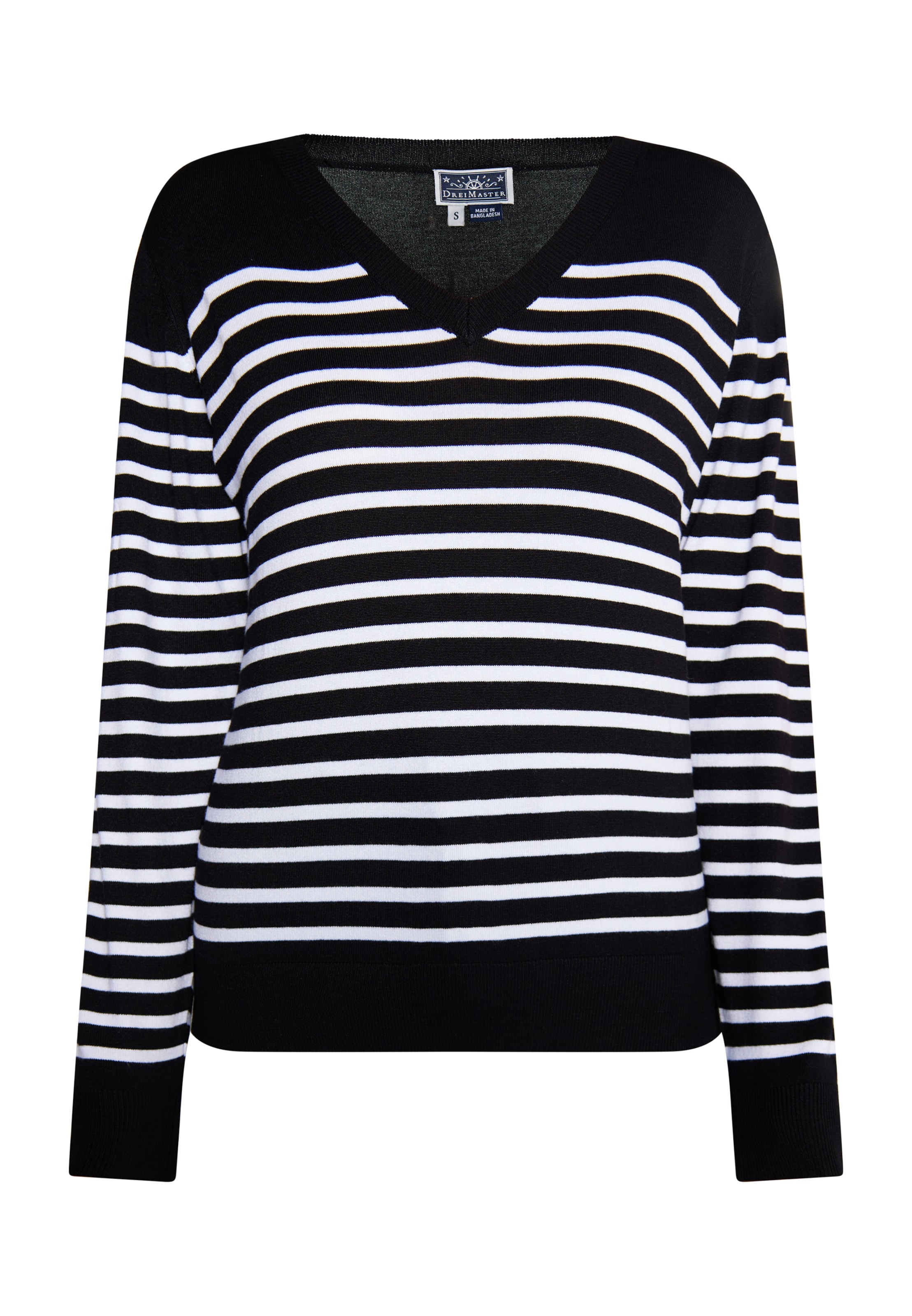DreiMaster Maritim Svetr – černá: přední strana