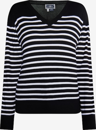 DreiMaster Maritim Pullover in L in schwarz / weiß, Produktansicht