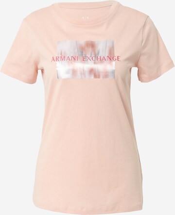 ARMANI EXCHANGE Tričko – pink: přední strana