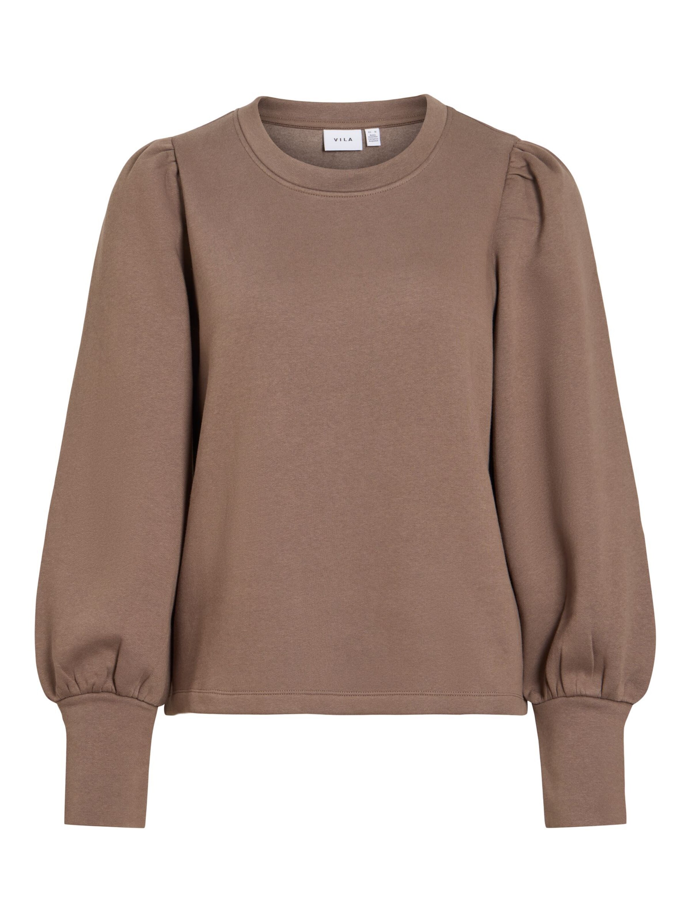 Sweat-shirt 'VIVERA' VILA en marron : devant