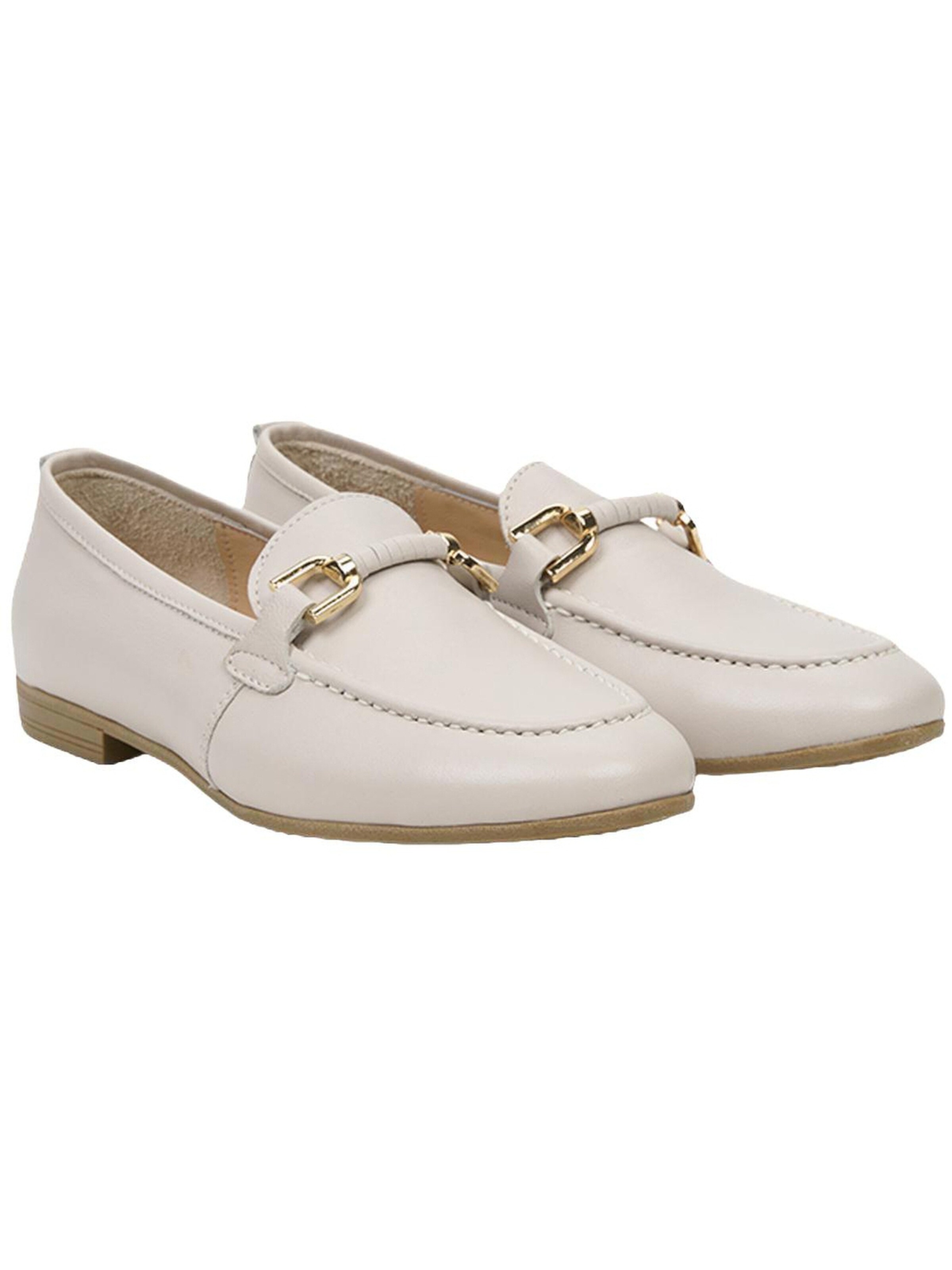 Desa Classic Flats 'Slipper' in Beige: front
