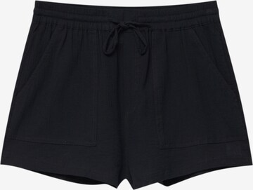 Pull&Bear Regular Shorts in Schwarz: predná strana