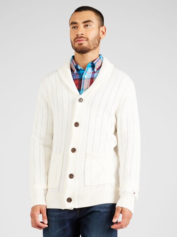 TOMMY HILFIGER Kardigan w kolorze biały: przód