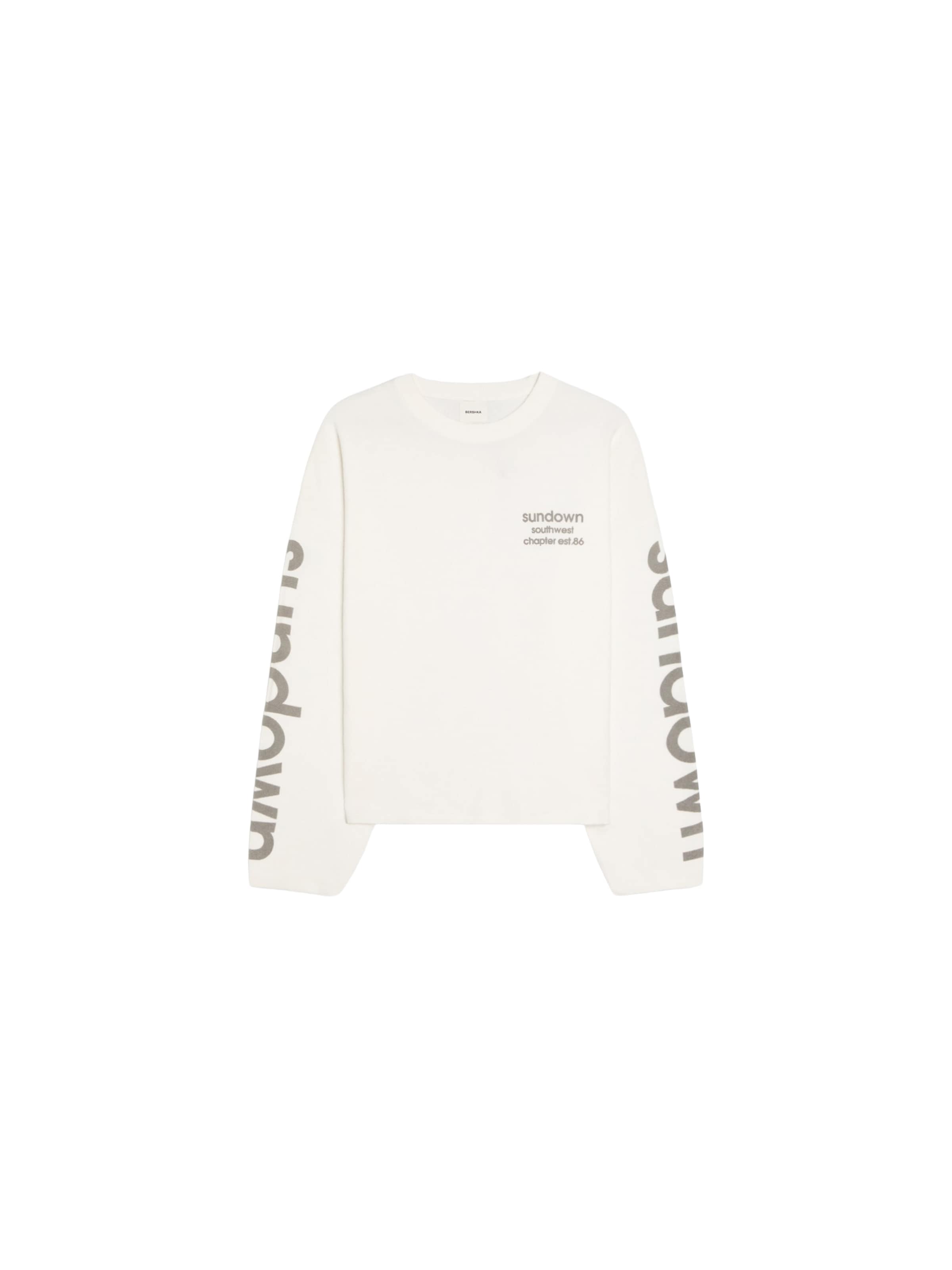 Felpa di Bershka in bianco: frontale