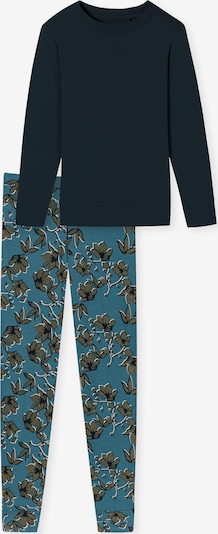 SCHIESSER Pyjama ' Contemporary Nightwear ' in de kleur Turquoise / Nachtblauw, Productweergave